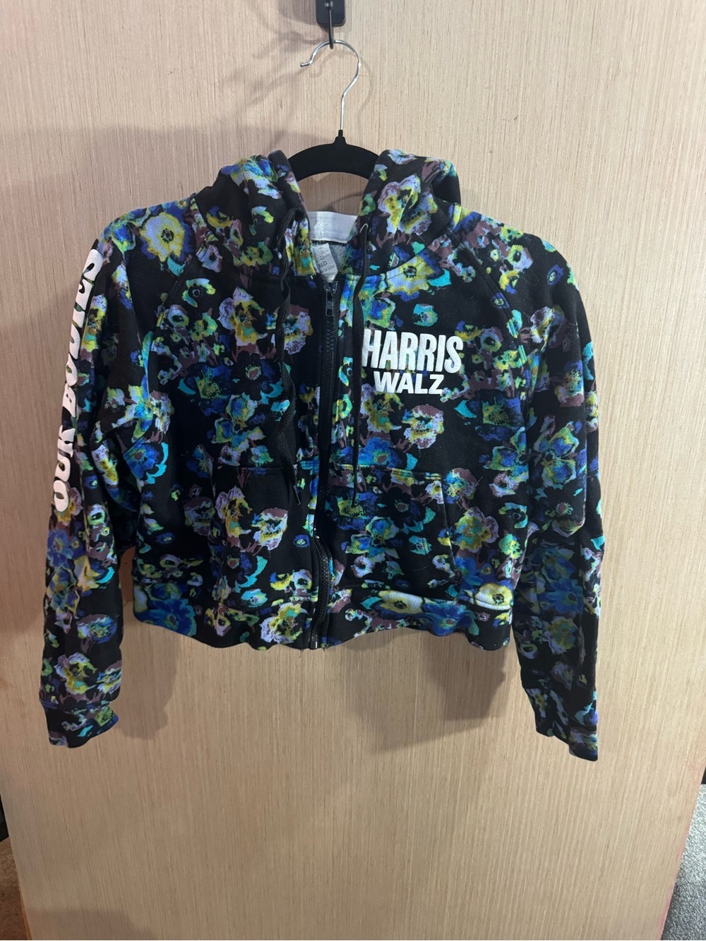 Harris/Walz Floral Ulla Johnson Our Bodies Our Vote Hoodie Size Medium
